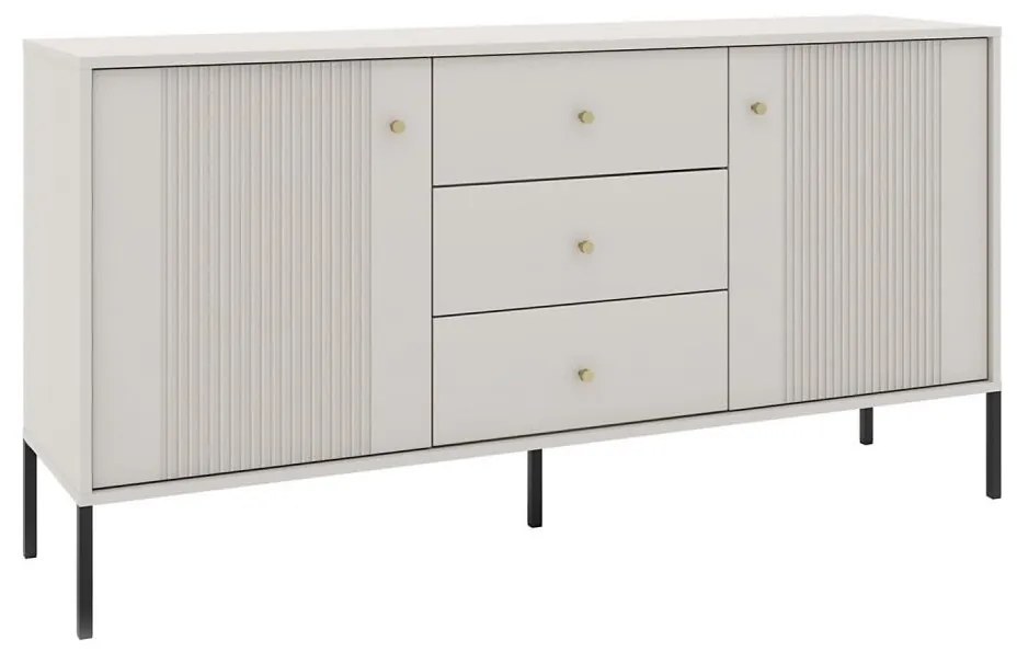 Komoda LUE béžová/čierna