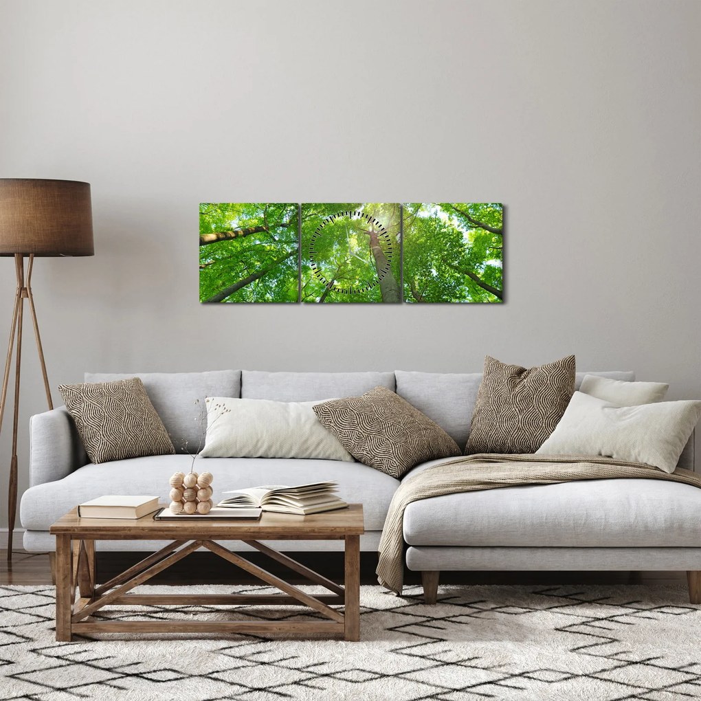 Obraz - Les (s hodinami) (90x30 cm)