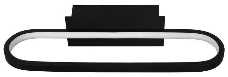Matne čierne LED nástenné svietidlo (dĺžka 40 cm) Gianni - Trio