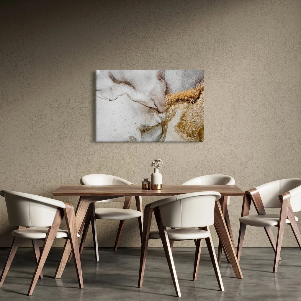 Obraz - Mramorový atrament (90x60 cm)
