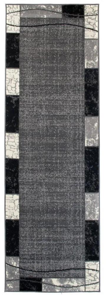 Kusový koberec PP Jimas šedý atyp 70x200cm
