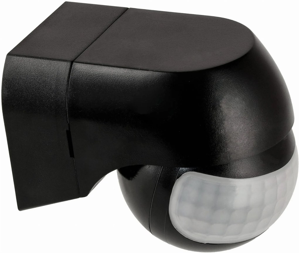ECOLIGHT IP44 pohybový senzor čierny