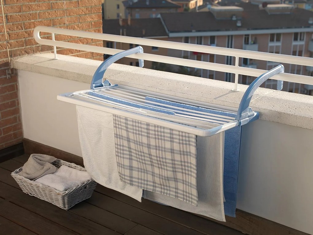 Sušiak na radiátor / na balkón, stojan na sušenie bielizne, GIMI 10 m, 105 x 55 cm