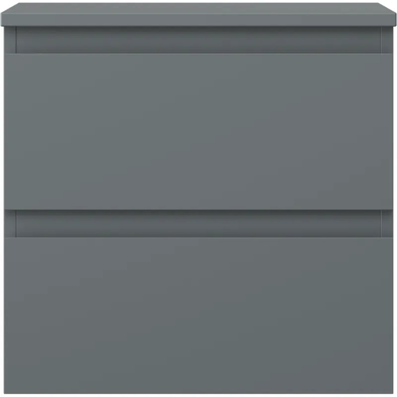 Mexen Orio, kúpeľňová skrinka 50 cm s hornou časťou, 2 zásuvky, grafitová matná, 91A10-05047-2-BFFC66