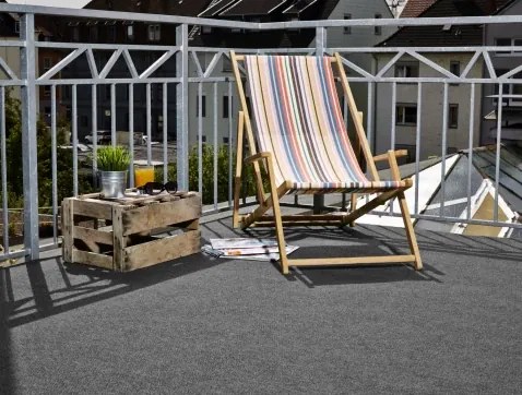 Vonkajší koberec Umelá tráva 100x200 cm, šedá%