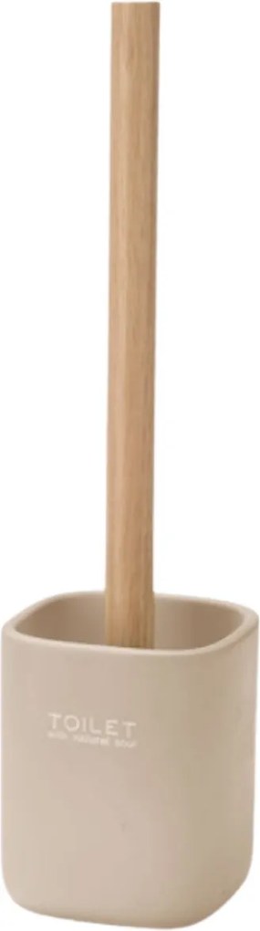 WC kefa Liso, béžová/s drevenými prvkami