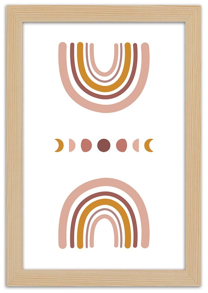 Gario Plagát Dúha Farba rámu: Biela, Rozmery: 30 x 45 cm