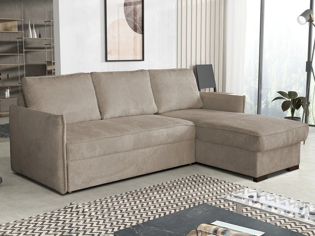 Rohová sedacia súprava Lisboa (cappuccino). Vlastná spoľahlivá doprava až k Vám domov. 1122468