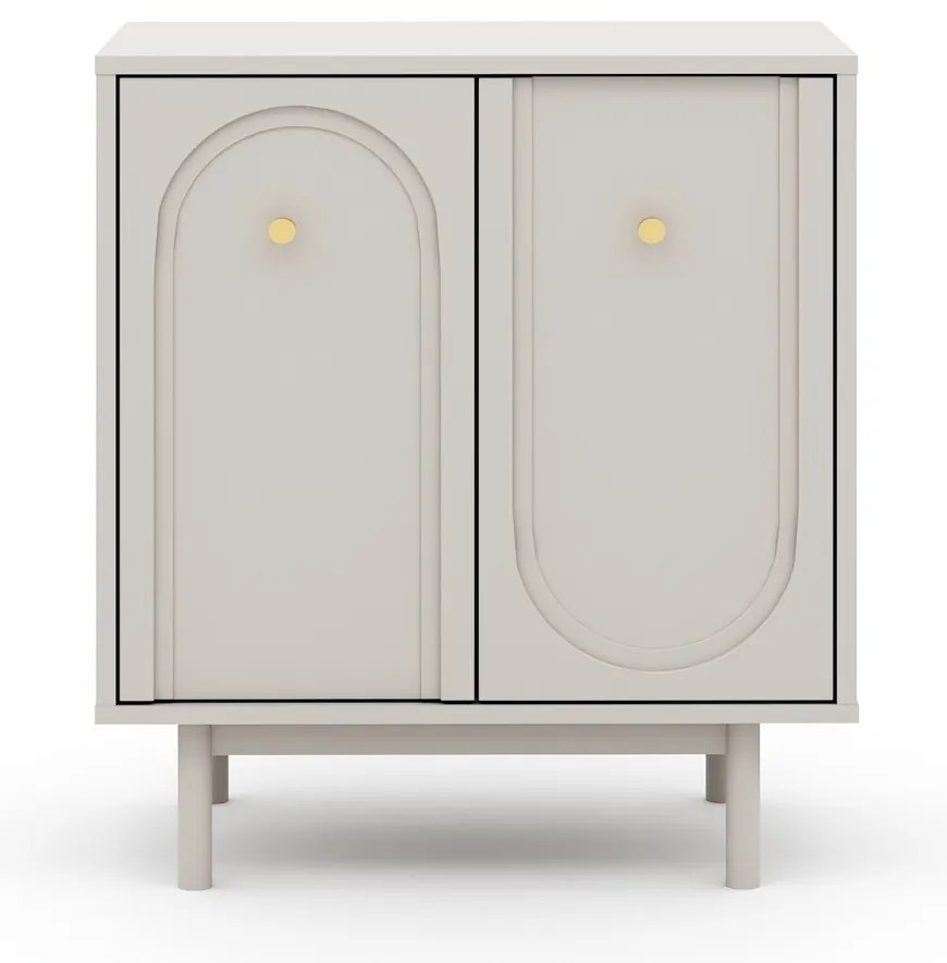 Komoda Mazoma 79 cm kašmír/zlatá