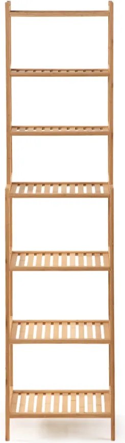 Noela Bambusový regál dvojúrovňový so 7 policami LADRA