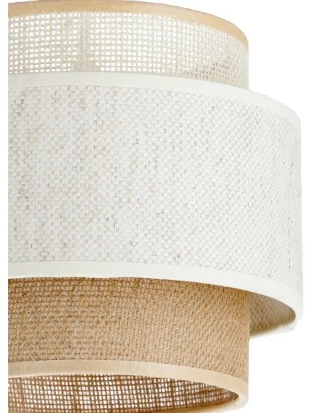 Závesné svietidlo BOHO 3xE27/60W/230V biela/juta