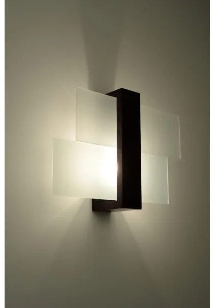 Sollux SL.0075 - Nástenné svietidlo FENIKS 1 1xE27/60W/230V wenge