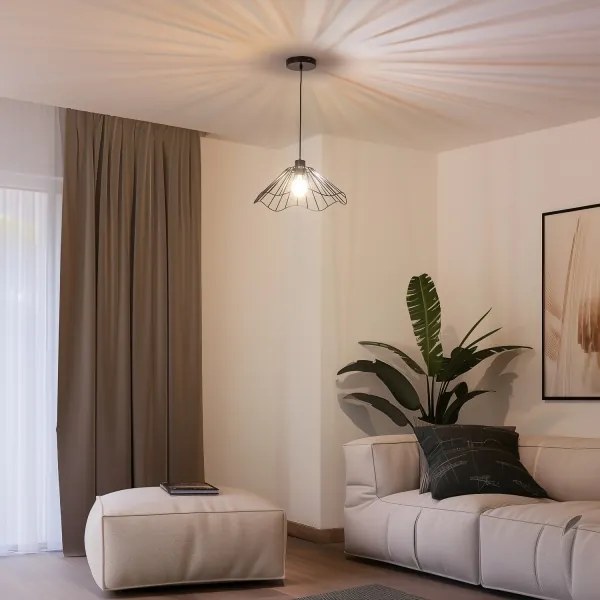 Brilagi - LED luster na lanku CERIA WIRE 1xE27/40W/230V Ø 40 cm čierna