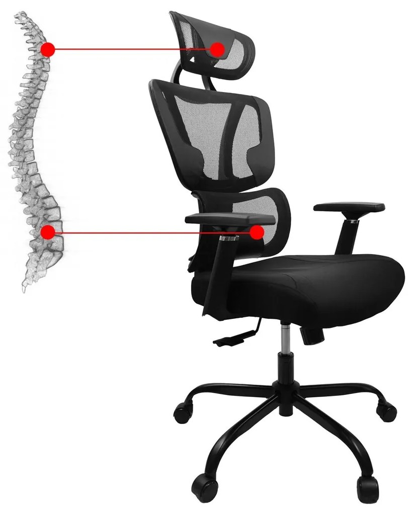 Herní židle KG101 černá