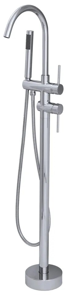 Gamma Roy, voľne stojaca vaňová batéria h-1140, chrómová, GMA-BRYWWS-CH