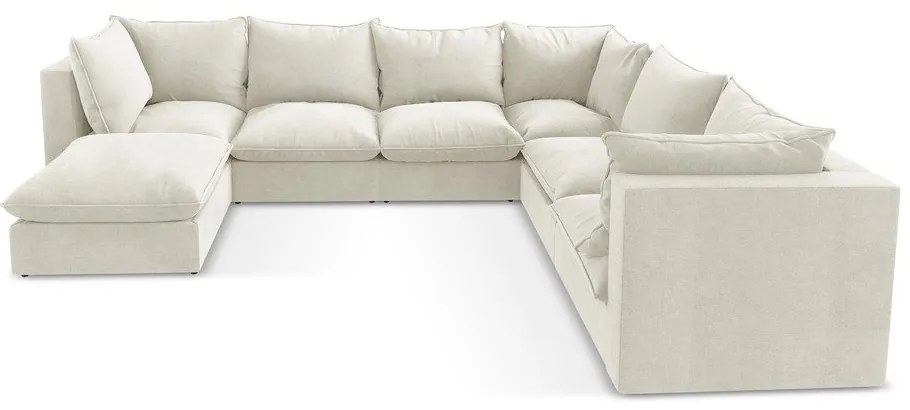 Béžová rohová pohovka (pravý roh/do tvaru "U") Manao – Makamii