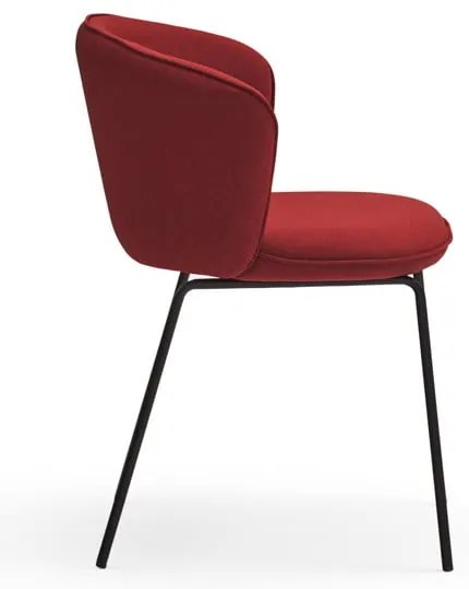 Červené čalúnené jedálenské kreslá v súprave 2 ks Add – Teulat