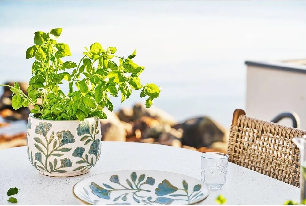 Keramický ručne vyrobený obal na kvetináč na bylinky ø 22,5 cm – House Nordic