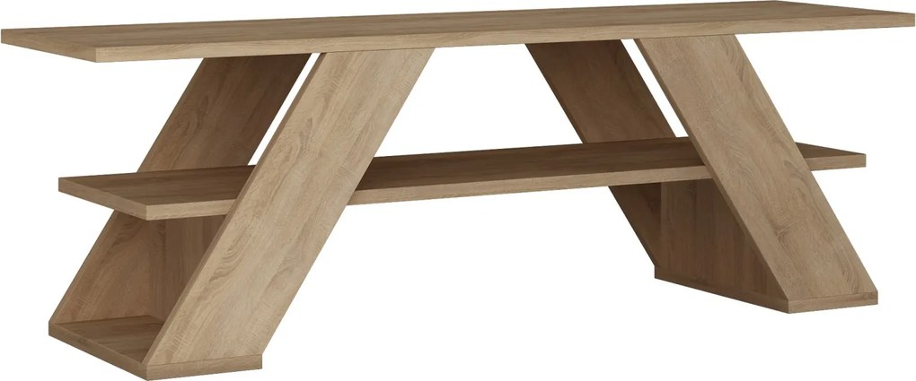 TV stolík Houseland Farfalla 120 cm dub prírodný