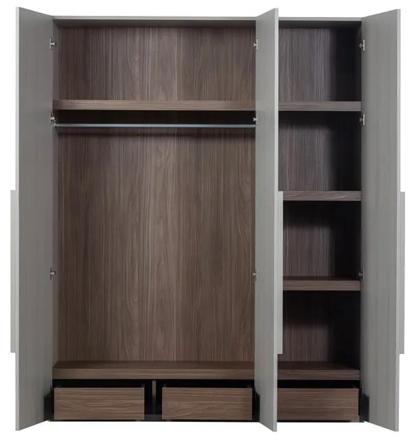 Sivá modulárna skriňa 165x210 cm Rens – WOOOD