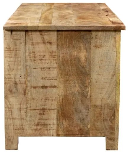furniture-nabytek.cz - Masívny TV stolík Pune z mangového dreva, lakovaný, prírodný – 115×43×45 cm