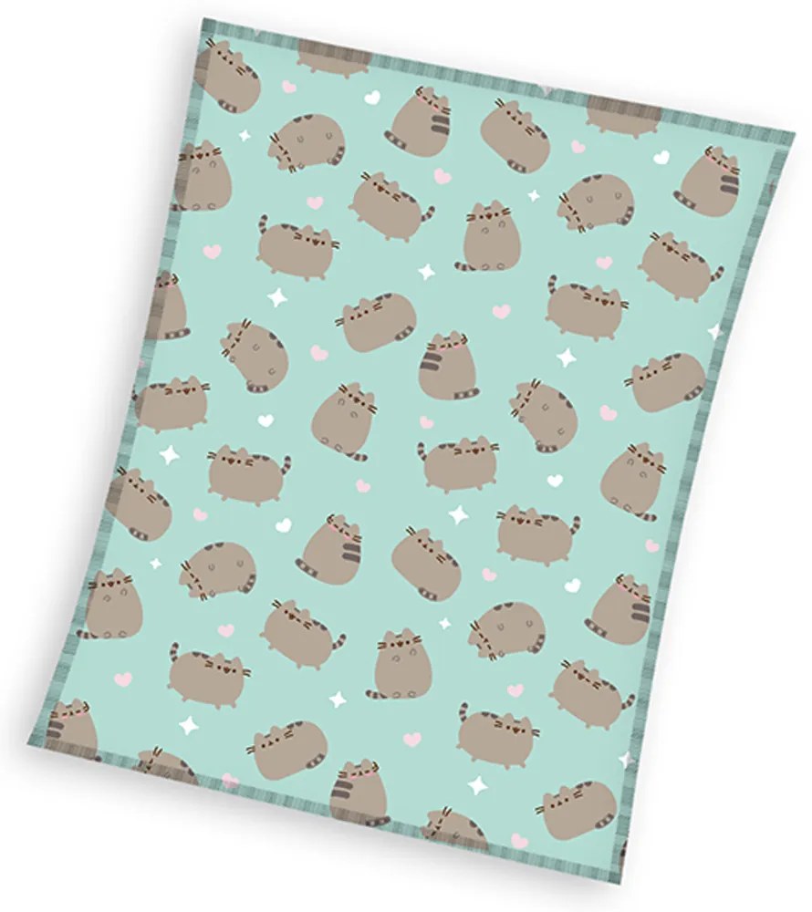 DETSKÁ FLEECOVÁ DEKA PUSHEEN 150X200 CM VZOROVANÁ