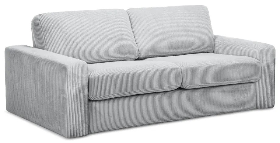 Svetlosivá menčestrová rozkladacia pohovka 195 cm Nona – Makamii