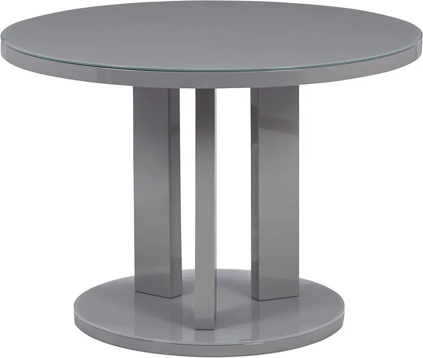 Jedálenský stôl okrúhly Judita, 108 cm, sivá