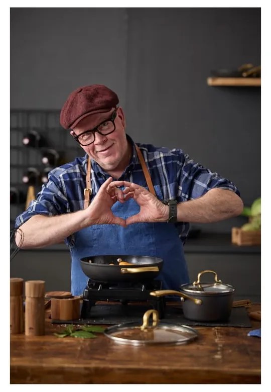 Hliníkový hrniec s nepriľnavým povrchom s pokrievkou na indukciu 2,6 l – Holm