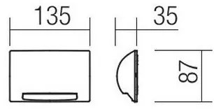 Redo 90009 - LED Vonkajšie orientačné svietidlo TAMPA LED/11W/230V IP54 biele