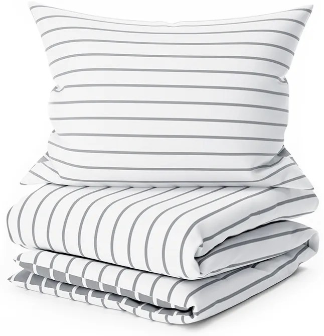 Obliečky z Renforcé bavlny CAPRIVI sivé hotelová kapsa Rozmer obliečky: 70 x 90 cm | 140 x 200 cm