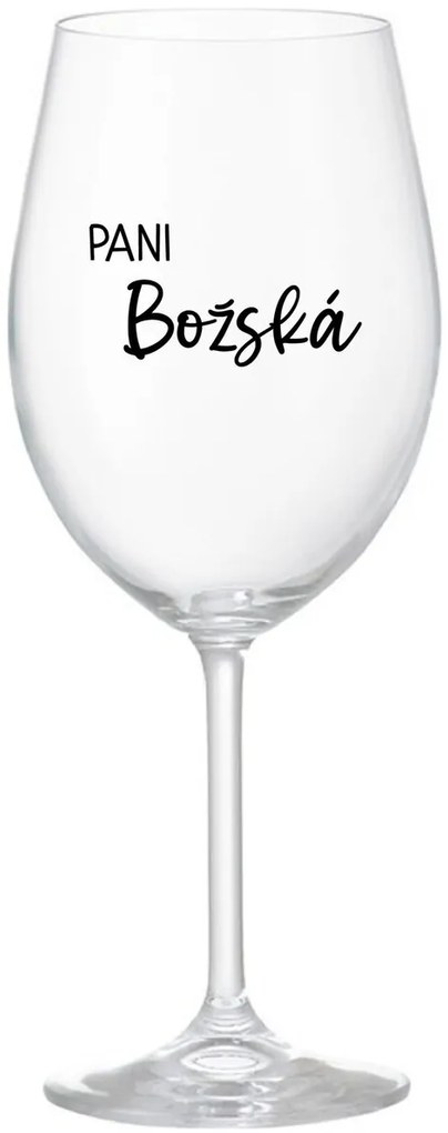 PANI BOŽSKÁ - priehľadný pohár na víno 350 ml