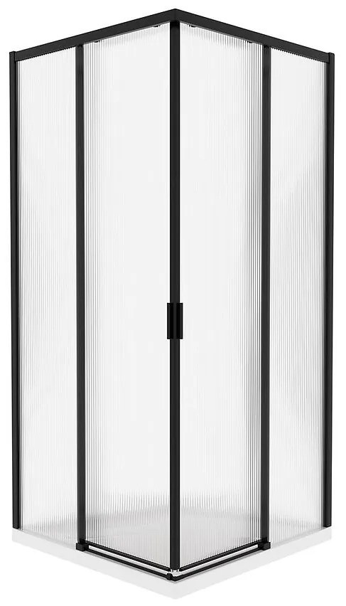 Sprchový kút štvorcový Eter 80x80x190 black