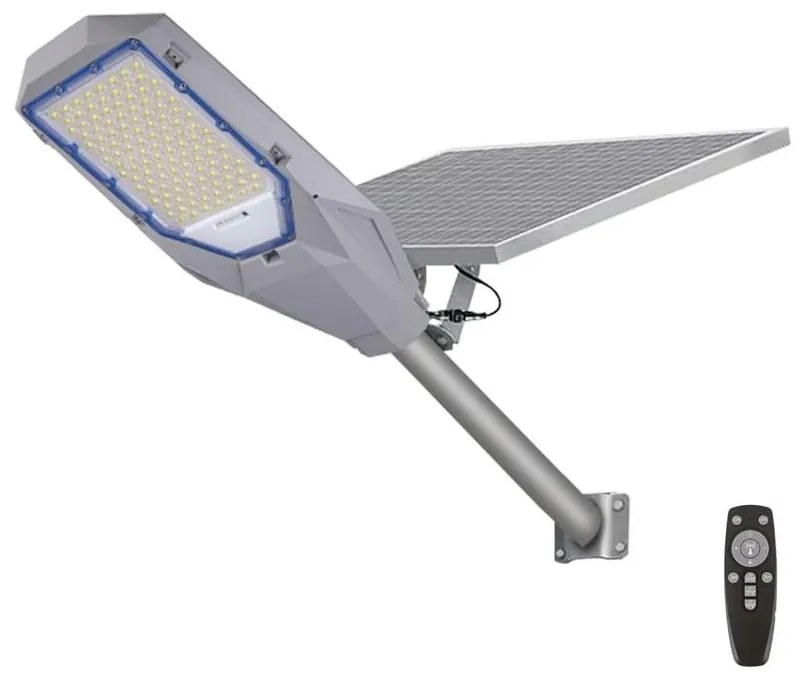 Milagro LED Stmievateľný reflektor so solárnym panelom LED/200W/20000 mAh 6500K IP65 šedá MI2437