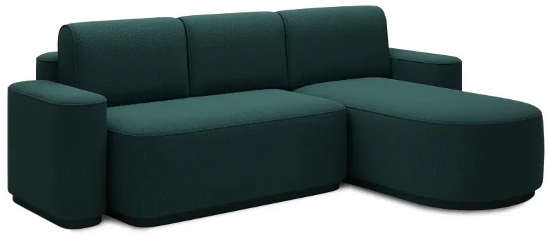 Rohová sedacia súprava RUBY, tm. zelená (enjoy 35)