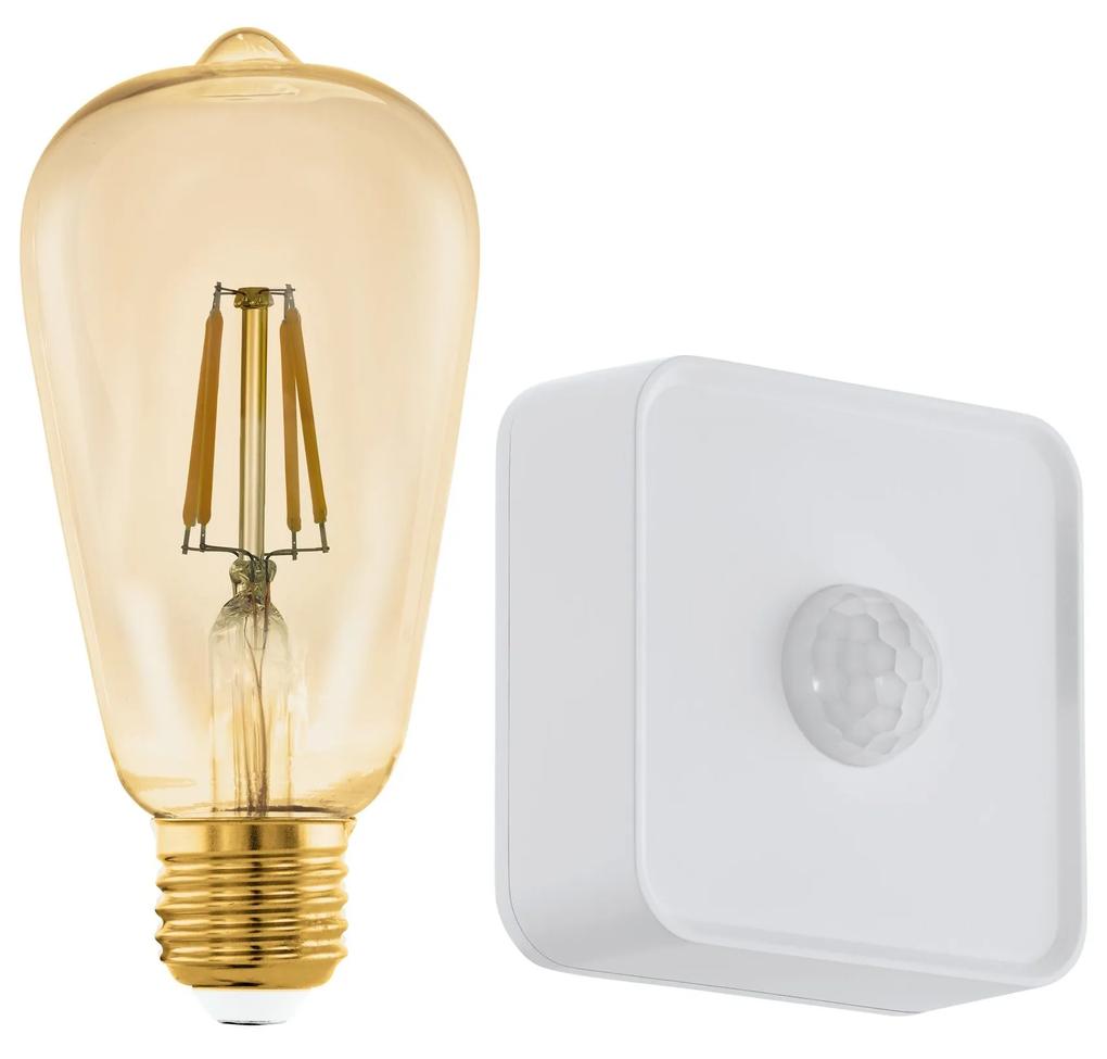 EGLO Múdra LED žiarovka, E27, ST64, 4,9 W, 500lm, 2200K, teplá biela