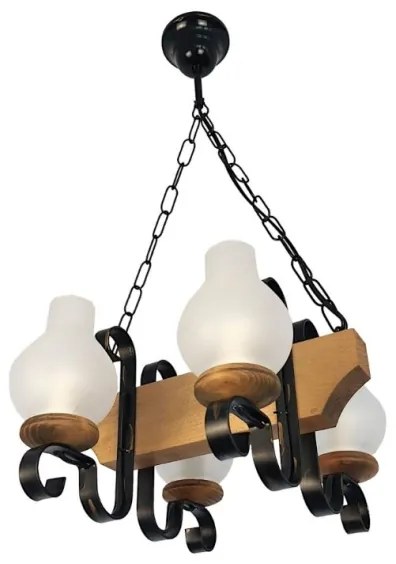 Brilagi - Luster na reťazi QUEEN 4xE14/40W/230V buk
