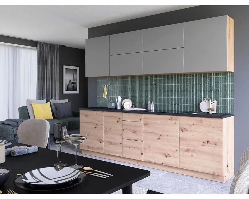 Kuchynská linka Langen 260 artisan/beige