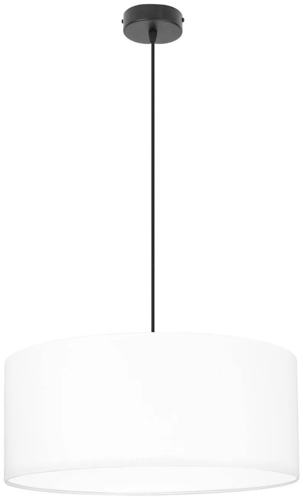 Závesné svietidlo Shade, 1x textilné tienidlo (výber zo 4 farieb), (výber z 3 farieb konštrukcie), (fi 50cm), w