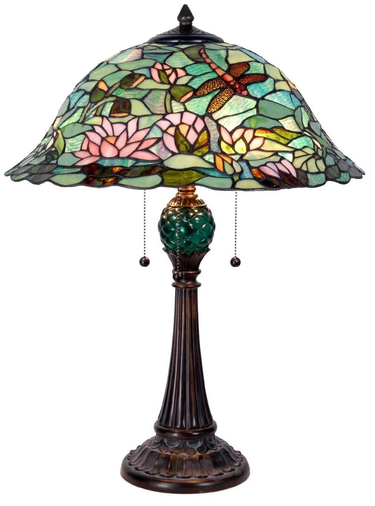 Stolní Tiffany lampa Roof - Ø 41*65 cm