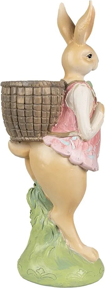 Dekorácia králičia slečna s nošou - 11*11*31 cm