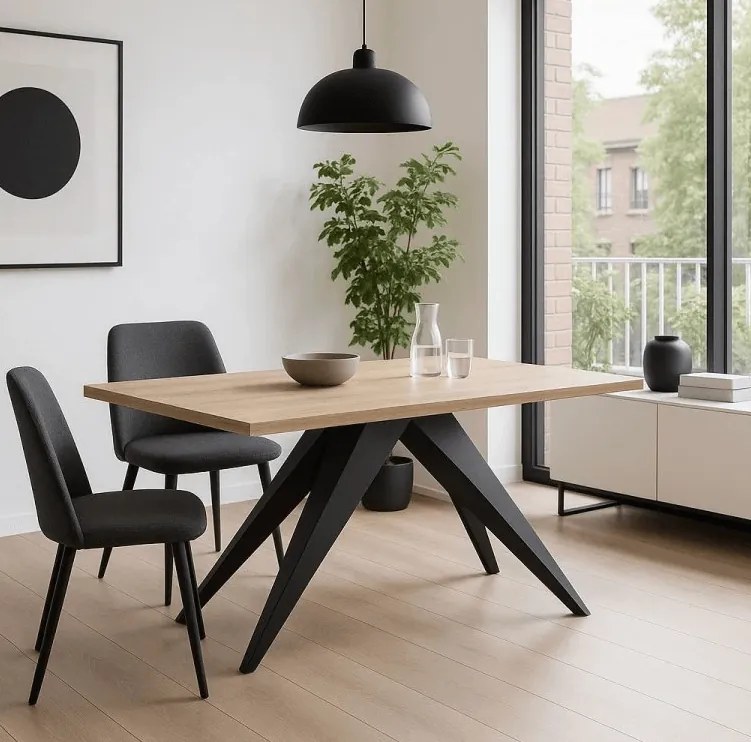 Rozkladací jedálenský stôl MASON Rozmer stola: rozmer 140cm