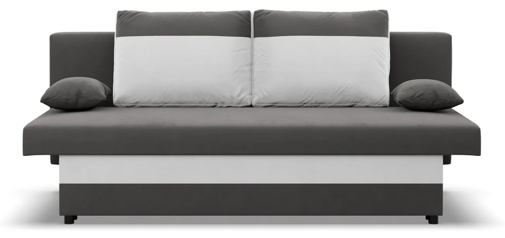 Veľká rozkladacia pohovka SONY model 2 Sivá-biela