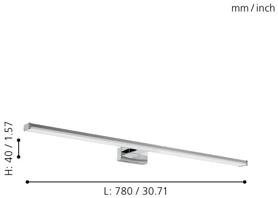Eglo 96066 - LED Kúpeľňové svietidlo PANDELLA LED/14W/230V IP44