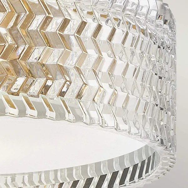 Hinkley HK-ELLE-F-S-HB - Stropné svietidlo 2xE27/60W/230V pr. 30,5 cm zlatá