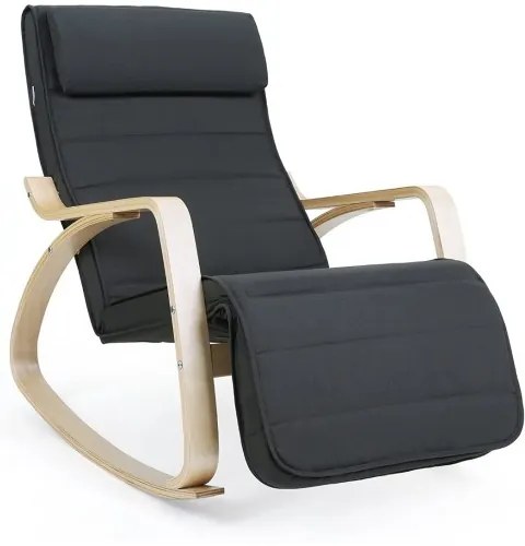 Hojdacie kreslo George - tmavosivé