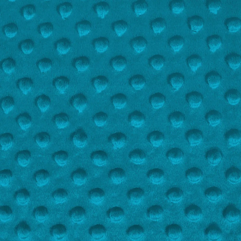 Biante Hrejivé posteľné obliečky Minky TOP 3D bodky MKP-056 Morská modrá Predĺžené 140x220 a 70x90 cm