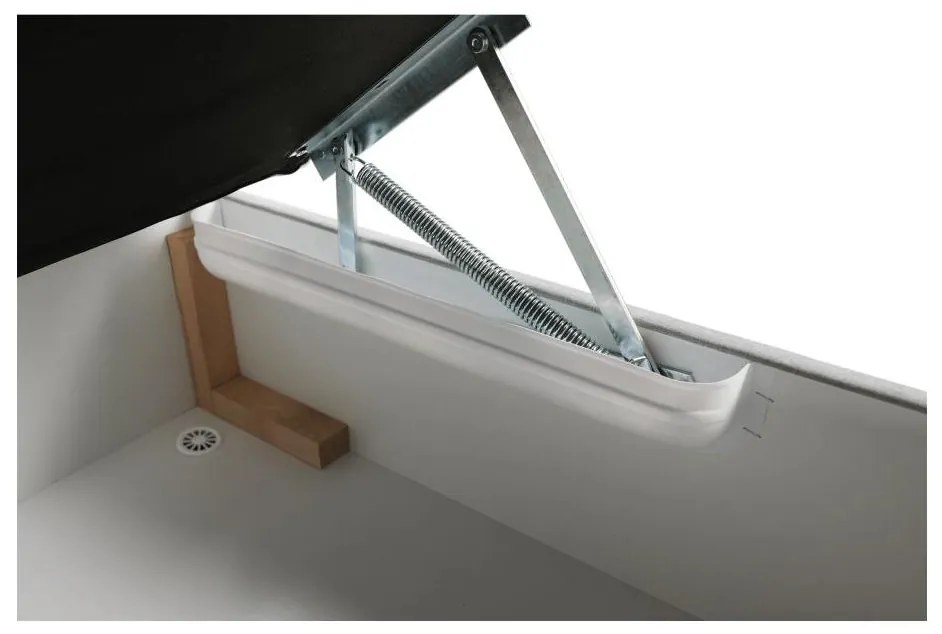Boxspringová posteľ 180x200, svetlosivá, FERATA KOMFORT