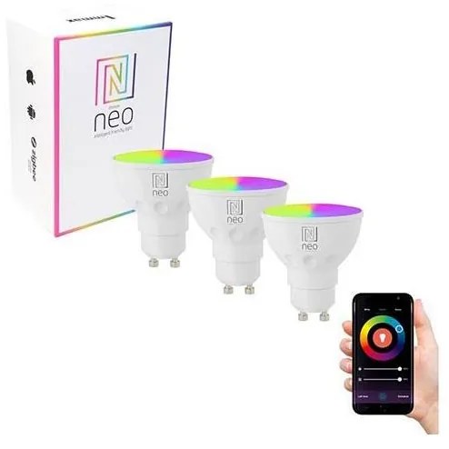 Immax NEO 07724C - SADA 3x LED RGB+CCT Stm. žiarovka GU10/4,8W/230V Wi-Fi Tuya