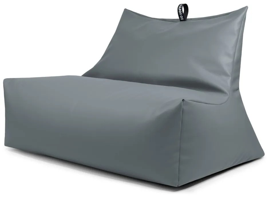 Sivý sedací vak z imitácie kože Icy Sofa – So Soft?